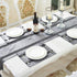84 Inches HeMiaor European Style Dining Table Runners Luxury Classy Dining Table Runner with Tassels for Home Hotel