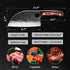 ROCOCO 6.5" Serbian Chef Knife, Full Tang Japanese Butcher Knife with Sheath for Kitchen, Outdoor BBQ, Camping Gift