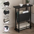 3 Narrow Side Table, Tier Small Side Table for Small Spaces, Morden Slim End Table with with Storage Holder, Narrow