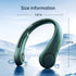 JISULIFE Portable Neck Fan, Hands-Free Bladeless Fan, 5 Speeds, 4000 mAh Battery, Dark Green