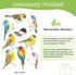 DKTIE Window Privacy Cling Film with Installation Tools - Non-Adhesive Frosted Bird Coverings for Bathroom
