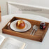 EdenDwell 2 Pack, Acacia Serving Trays - Acacia Wood Serving Platterss, Wood Serving Tray, Decorative Trays