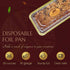 KitchenDance Disposable Aluminum Loaf Pan with Plastic Lids, 2 Pounds, Gold, 1850P