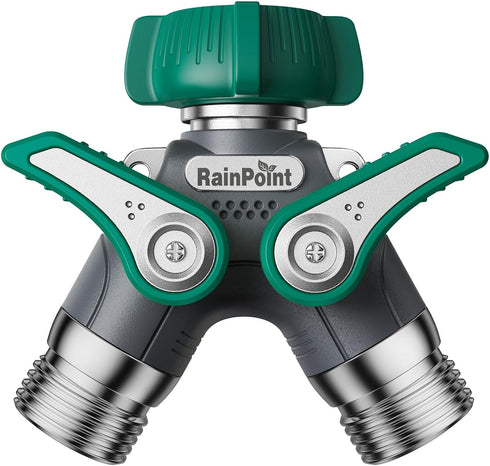 RAINPOINT Garden Hose Splitter 2 Way Heavy Duty, 3/4'' Connector Water Hose