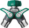 RAINPOINT Garden Hose Splitter 2 Way Heavy Duty, 3/4'' Connector Water Hose