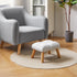 15.74" D11.81" W10.62" UHBD032H YMYNY Footstool, Small Ottoman Stool Chair with Wooden Legs, Modern Padded Sofa Seat