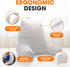 Cheer Collection Reading Pillow with Arms Portable Bed Pillow for Sitting Up & Support, Hollow Fiber-Filled Back Rest