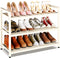 DIDSIS 3-Tier Heavy Duty Metal Shoe Rack, 200 lbs Load Capacity Shoe Organizer