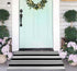 Black and White Striped Outdoor Rug, 24'' x 35'' Door Mat, Machine Washable Welcome Mats for Entryway and Bathroom