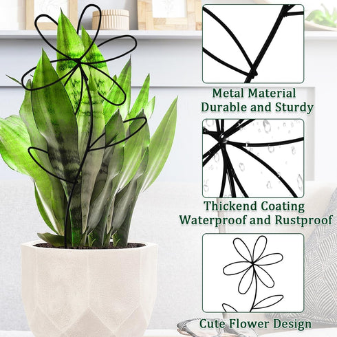 AEDOVE 2 Pcs Indoor Plant Trellis, Mini Garden Trellis for Potted Plants, Indoor Potted Plant Climbing Plants Flower