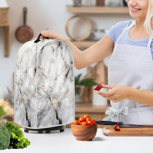 Grey Marble Blender Covers, Household Small Appliance Protector, Kitchen Blender Dust Cover for Women