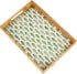 Rectangle Rattan Tray with Mother of Pearl Inlay, Rattan Serving Tray with