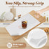 Drawer Shelf Liner for Kitchen Cabinets, Non Adhesive Slip Resistant Shelf Paper Easy to Clean, Strong Grip Thickened Waterproof Washable Mats for Pantry Shelves Cupboard Dresser(White, 12 in x 10 FT) by TheBaDaz