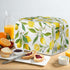 Lemon 2 Slice Toaster Covers - Lightweight Polyester Kitchen Appliance Organizer Bag with Top Hook, Multicolor