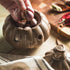 Ceramic Garlic Keeper with Lid and Holes Garlic Saver and Storage Framhouse Decor Keep Gralic Cloves Dry and Fresh