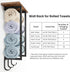 3 ELITEROO Towel Racks for Bathroom Wall Mounted, Towel Holder with Wooden Shelf and Hooks for Washcloths Hand Towel