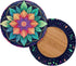 Jeiento Decor,13"-15" Bohemian Stool Covers Green Boho Mandala Round Stool Cushion Cover Elastic Bar Stool Seat