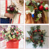 6Pcs HUIANER Artificial Berries, Lifelike Dark Red Berry with Stems Fake Christmas Fruit Simulation Flowers Orange