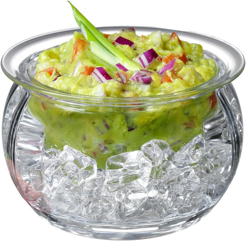 Prodyne Dips on Ice Acrylic Dip Bowl - 16 oz., Clear
