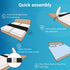 Twin to King Bed Converter, Innovative Bed Bridge Solution for Couples & Families, Installed in < 5 Min