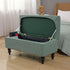 Lussenwert Ottoman Cover Rectangle, Stretch Jacquard Storage Bench Cover Removable Folding With Elastic Bands Ties