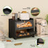 Countertop, Medim-15.7" 9.5" 13" JANSNIMEN Double Layer Bread Box for Kitchen Large Breadbox Bread Container Storage