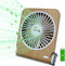Small Quiet Desk Fan, 5in Rotatable, Foldable & Rechargeable, 3000mAh Battery Operated, Strong Airflow (Light Wood)