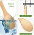 Bamboo Rice Paddle, 2pcs Wooden Spoons for Serving Utensil, Kitchen Utensil Set