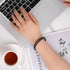 Xelsluthe 40 80s Gummy Pieces Black Silicone Jelly Bracelets Stretchy Silicone Wristbands Hair Ties Black Jelly