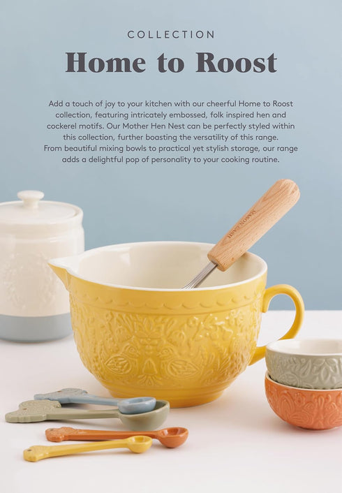 21 16.5 18 cm Mason Cash Mother Chip Resistant Hen Nest Egg Storage, Ceramic, Multi-Colour, x x
