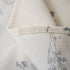Wildflower,23.663 Inch) Coffee Table Cloth Rustic Style Living Room Center End Table Cover with Pocket, Cotton Linen