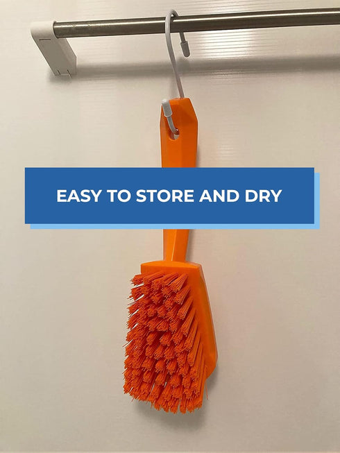 419288 Brush,Washing,Stiff,10",PP/PBT,Gray Vikan