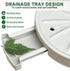 12 2 Pack Plant Caddy with Wheels and Drainage Tray Heavy Duty Rolling Planter Base & Indoor Plant Tray, Flower Pot