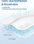 Twin XL Waterproof Mattress Protector, Premium Viscose from Bamboo Ultra Soft Breathable Mattress Cover, 8"-21" Deep