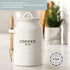 Counter, Barnyard Designs Coffee Canister for Kitchen Decorative Ceramic Coffee Container, Rustic Farmhouse Canister