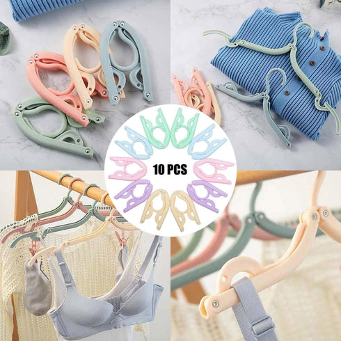 10 Pcs Travel Hangers, Portable Folding Clothes Hanger, Cruise Ship Essentials Accessories