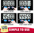 Antonki Timer for Kids, Digital Kitchen Timer for Cooking, Egg Timer, Magnetic Countdown Timer - Pack of 2