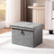 oakvivo Storage Ottoman Cube 16x12x12 inches, Small Faux Leather Tuffed Foot Rest