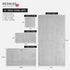 Set 8 8 2 2 2 2 REDKISS Gray Bath Towels Piece - Microfiber Bathroom Towels of Large, Highly Absorbent Bath Towel, Soft