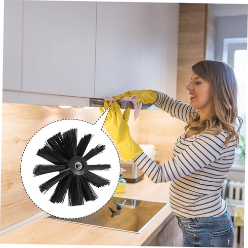 2pcs Chimney Brush Dryer Vent Cleaner Drill Attachment - Duct Brush Replacement Vent Brush Cleaning Tools
