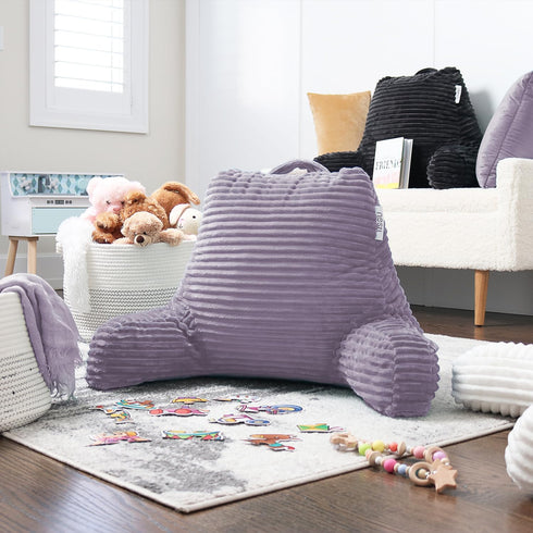 Hearth & Harbor Reading Pillow for Bed Adult Back Pillow for Sitting in Bed, Standard Bed Pillows for Sitting Up, Foam