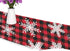 WOOR Double-Sided Snowflakes Table Runner - 13 x 70 Inches Buffalo Plaid Background, Christmas Table Cloth for Holiday