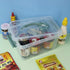 4-Pack Clear Storage Box Tote, 6 Quarts Plastic Bins with Lids