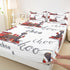 Set Set Cartoon Car Bed Sheet Kids Train Fitted Sheet Boys Girls Choo-Choo Rail Roads Tracks Decor Bedding Microfiber