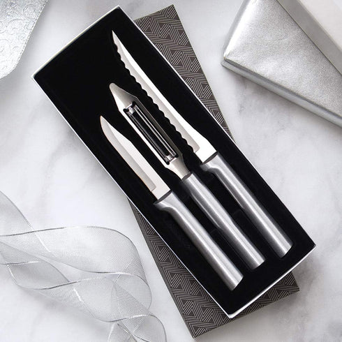 Rada Cutlery Peel, Pare and Slice Set with Silver Handle