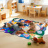 Ythropon Playroom,3x5 Kids Rugs for Feet Upgrade Ultra Non Slip Area Rug, Washable Play Mat Rug Cute Animal Carpet