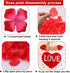 AWCCXMYM 3000 PCS Red Artificial Fake Rose Petals for Romantic Night, Wedding Valentine's Day Decoration