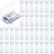 Blulu 50 Pcs Vertical Blind Repair Tabs Kit, Vane Savers Blind Repair Clips, White Window Replacement Parts
