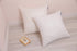 Silver Couch Throw Pillow Cover 1pc 20X20inch Ecru White Textural Linen Look Metallic Print Rhombus Decorative