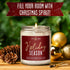 Holiday Candles - Christmas Scented Soy Candle ‘Holiday Season’ with Apple, Cinnamon & Clove - 9oz, 50Hr, Made in USA